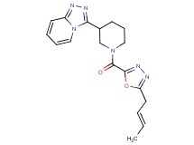 3-[1-({5-[(2E)-but-2-en-1-yl]-1,3,4-oxadiazol-2-yl}carbonyl)piperidin-3-yl][1,2,4]triazolo[4,3-a]pyridine
