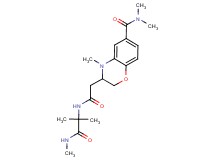 3-(2-{[1,1-dimethyl-2-(methylamino)-2-oxoethyl]amino}-2-oxoethyl)-N,N,4-trimethyl-3,4-dihydro-2H-1,4-benzoxazine-6-carboxamide