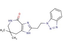 2-[2-(1H-1,2,3-benzotriazol-1-yl)ethyl]-7,7-dimethyl-5,6,7,8-tetrahydroimidazo[4,5-c]azepin-4(1H)-one