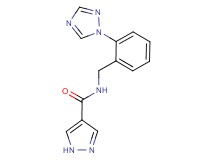 N-[2-(1H-1,2,4-triazol-1-yl)benzyl]-1H-pyrazole-4-carboxamide
