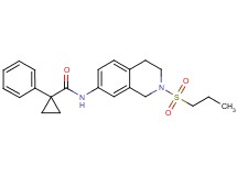 1-phenyl-N-[2-(propylsulfonyl)-1,2,3,4-tetrahydro-7-isoquinolinyl]cyclopropanecarboxamide