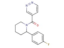 4-{[2-(4-fluorophenyl)-1-piperidinyl]carbonyl}pyridazine