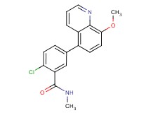 2-chloro-5-(8-methoxyquinolin-5-yl)-N-methylbenzamide