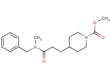methyl 4-{3-[benzyl(methyl)amino]-3-oxopropyl}piperidine-1-carboxylate
