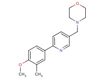4-{[6-(4-methoxy-3-methylphenyl)pyridin-3-yl]methyl}morpholine