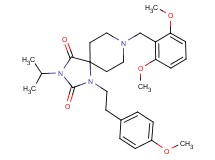 8-(2,6-dimethoxybenzyl)-3-isopropyl-1-[2-(4-methoxyphenyl)ethyl]-1,3,8-triazaspiro[4.5]decane-2,4-dione