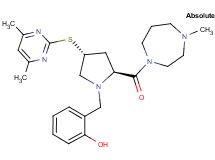 2-({(2S,4R)-4-[(4,6-dimethyl-2-pyrimidinyl)thio]-2-[(4-methyl-1,4-diazepan-1-yl)carbonyl]-1-pyrrolidinyl}methyl)phenol