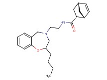 (1R*,2R*,4R*)-N-[2-(2-butyl-2,3-dihydro-1,4-benzoxazepin-4(5H)-yl)ethyl]bicyclo[2.2.1]hept-5-ene-2-carboxamide