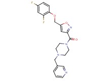1-({5-[(2,4-difluorophenoxy)methyl]-3-isoxazolyl}carbonyl)-4-(3-pyridinylmethyl)piperazine