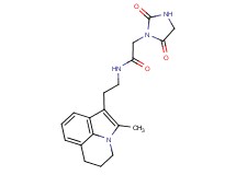 2-(2,5-dioxo-1-imidazolidinyl)-N-[2-(2-methyl-5,6-dihydro-4H-pyrrolo[3,2,1-ij]quinolin-1-yl)ethyl]acetamide