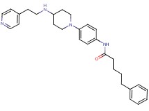 5-phenyl-N-[4-(4-{[2-(4-pyridinyl)ethyl]amino}-1-piperidinyl)phenyl]pentanamide