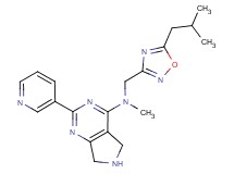 N-[(5-isobutyl-1,2,4-oxadiazol-3-yl)methyl]-N-methyl-2-(3-pyridinyl)-6,7-dihydro-5H-pyrrolo[3,4-d]pyrimidin-4-amine