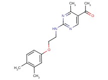 1-(2-{[2-(3,4-dimethylphenoxy)ethyl]amino}-4-methylpyrimidin-5-yl)ethanone