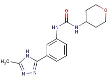 N-[3-(5-methyl-4H-1,2,4-triazol-3-yl)phenyl]-N'-(tetrahydro-2H-pyran-4-yl)urea