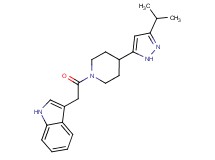 3-{2-[4-(3-isopropyl-1H-pyrazol-5-yl)piperidin-1-yl]-2-oxoethyl}-1H-indole