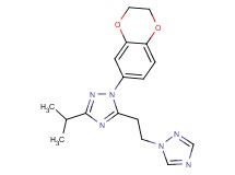 1-(2,3-dihydro-1,4-benzodioxin-6-yl)-3-isopropyl-5-[2-(1H-1,2,4-triazol-1-yl)ethyl]-1H-1,2,4-triazole