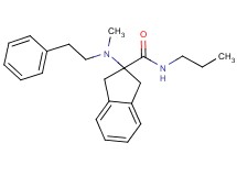 2-[methyl(2-phenylethyl)amino]-N-propyl-2-indanecarboxamide