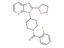 3-[1-(2-fluorobenzoyl)-4-piperidinyl]-2-(tetrahydro-2-furanyl)-3H-imidazo[4,5-b]pyridine