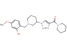 5-methoxy-2-({3-[4-(1-piperidinylcarbonyl)-1H-1,2,3-triazol-1-yl]-1-piperidinyl}methyl)phenol
