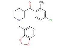 [1-(1,3-benzodioxol-4-ylmethyl)-3-piperidinyl](4-chloro-2-methylphenyl)methanone