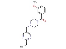 2-ethyl-5-{[4-(3-methoxybenzoyl)-1-piperazinyl]methyl}pyrimidine