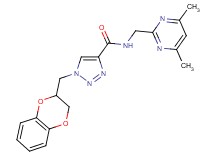 1-(2,3-dihydro-1,4-benzodioxin-2-ylmethyl)-N-[(4,6-dimethyl-2-pyrimidinyl)methyl]-1H-1,2,3-triazole-4-carboxamide