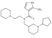 N-[(1-cyclopentylpiperidin-3-yl)methyl]-2-methyl-N-(2-piperidin-1-ylethyl)-1H-pyrrole-3-carboxamide