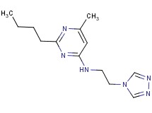 2-butyl-6-methyl-N-[2-(4H-1,2,4-triazol-4-yl)ethyl]pyrimidin-4-amine