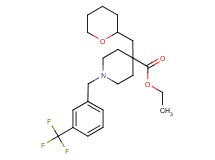 ethyl 4-(tetrahydro-2H-pyran-2-ylmethyl)-1-[3-(trifluoromethyl)benzyl]-4-piperidinecarboxylate