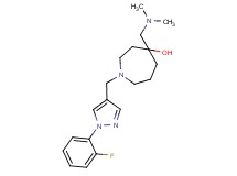 4-[(dimethylamino)methyl]-1-{[1-(2-fluorophenyl)-1H-pyrazol-4-yl]methyl}-4-azepanol