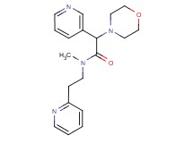 N-methyl-2-(4-morpholinyl)-2-(3-pyridinyl)-N-[2-(2-pyridinyl)ethyl]acetamide