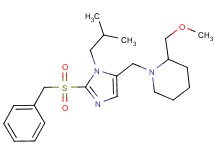 1-{[2-(benzylsulfonyl)-1-isobutyl-1H-imidazol-5-yl]methyl}-2-(methoxymethyl)piperidine