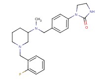 1-(4-{[[1-(2-fluorobenzyl)-3-piperidinyl](methyl)amino]methyl}phenyl)-2-imidazolidinone