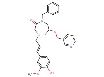 1-benzyl-4-[(2E)-3-(4-hydroxy-3-methoxyphenyl)-2-propen-1-yl]-6-(3-pyridinylmethoxy)-1,4-diazepan-2-one