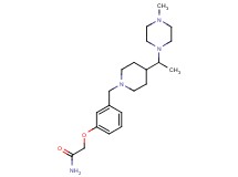 2-[3-({4-[1-(4-methyl-1-piperazinyl)ethyl]-1-piperidinyl}methyl)phenoxy]acetamide