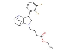 ethyl 4-[(3R*,3aR*,7aR*)-3-(2,3-difluorophenyl)hexahydro-4,7-ethanopyrrolo[3,2-b]pyridin-1(2H)-yl]butanoate