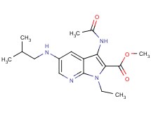methyl 3-(acetylamino)-1-ethyl-5-(isobutylamino)-1H-pyrrolo[2,3-b]pyridine-2-carboxylate