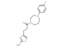 4-{3-[4-(4-fluorophenyl)-1,4-diazepan-1-yl]-3-oxopropyl}-1,3-thiazol-2-amine