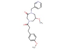 6-methoxy-4-[3-(4-methoxyphenyl)propanoyl]-1-(3-pyridinylmethyl)-1,4-diazepan-2-one