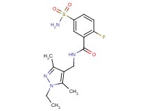 5-(aminosulfonyl)-N-[(1-ethyl-3,5-dimethyl-1H-pyrazol-4-yl)methyl]-2-fluorobenzamide