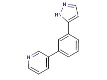 3-[3-(1H-pyrazol-5-yl)phenyl]pyridine
