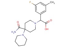 [4'-(aminocarbonyl)-1,4'-bipiperidin-1'-yl](3-fluoro-5-methylphenyl)acetic acid
