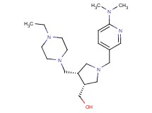 {(3R*,4S*)-1-{[6-(dimethylamino)pyridin-3-yl]methyl}-4-[(4-ethylpiperazin-1-yl)methyl]pyrrolidin-3-yl}methanol