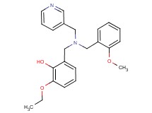 2-ethoxy-6-{[(2-methoxybenzyl)(pyridin-3-ylmethyl)amino]methyl}phenol