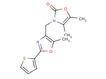 4,5-dimethyl-3-{[5-methyl-2-(2-thienyl)-1,3-oxazol-4-yl]methyl}-1,3-oxazol-2(3H)-one