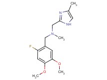 (2-fluoro-4,5-dimethoxybenzyl)methyl[(4-methyl-1H-imidazol-2-yl)methyl]amine