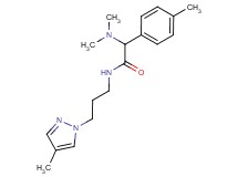 2-(dimethylamino)-2-(4-methylphenyl)-N-[3-(4-methyl-1H-pyrazol-1-yl)propyl]acetamide