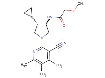 N-[rel-(3R,4S)-1-(3-cyano-4,5,6-trimethyl-2-pyridinyl)-4-cyclopropyl-3-pyrrolidinyl]-2-methoxyacetamide hydrochloride