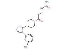 N-(3-{4-[4-(3-methylphenyl)-1H-pyrazol-5-yl]piperidin-1-yl}-3-oxopropyl)urea