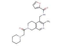 N-{[3-methyl-7-(1-piperidinylacetyl)-5,6,7,8-tetrahydro-2,7-naphthyridin-4-yl]methyl}-2-furamide